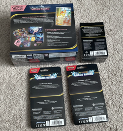 POKEMON Chaos Rising Bundle Sealed -ETB, BOOSTER BUNDLE, 2 Single Pack Blisters - Image 3