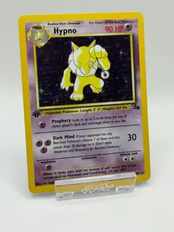 Pokemon TCG Hypno Holo Rare 8/62 1st Edition Fossil - Image 1
