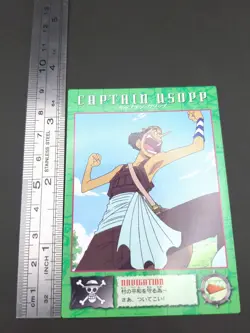 Usopp #19 One Piece Carddass Masters Card 2000 Bandai Japanese TCG CCG JUMP B1 - Image 4