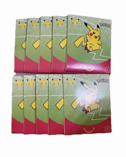McDonald’s Pokemon TCG 2021 25th Anniversary Happy Meal Bundle of 10 - Sealed - Image 1