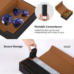 Commander Deck Box Organizer Holds 5 Display Card Deck Boxes for TCG/MTG/Pokemon - Image 4