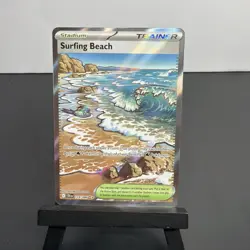 Pokemon Surfing Beach 114/086 Chaos Rising NM TCG Ultra Rare Full Art - Image 1