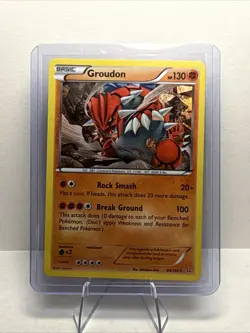 Pokemon Groudon Primal Clash Holo Card 84/160 Cracked Ice - Image 1