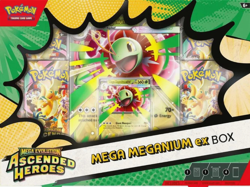 Pokemon TCG Mega Evolution Ascended Heroes Mega Meganium ex Box New & Sealed 🔥 - Image 1