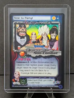 DBZ Dragon Ball Z 31 Time To Party! LIMITED FOIL Cell Games Card Score 2002 MP - Image 1