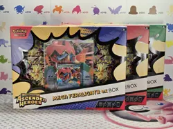 Pokemon TCG: Mega Evolutions Ascended Heroes Mega Ex Box Set Of 3 - Image 1