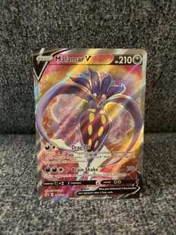 Pokemon Malamar V Full Art Holo Ultra Rare 186/192 SWSH02 Rebel Clash - Image 1