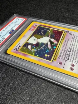 2000 Pokemon Mew Holo Black Star Promo #9 PSA 10 | Galaxy Swirl Premium Pop 288 - Image 4