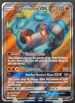 Pokemon Marshadow GX #137/147 English Burning Shadows Ultra Rare Full Art - Image 1
