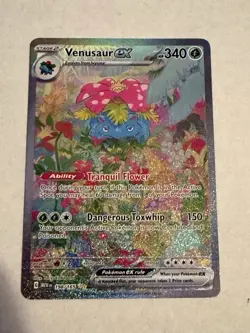 Pokemon TCG Venusaur EX 198/165 Scarlet & Violet 151 Sir Secret Rare NM - Image 1