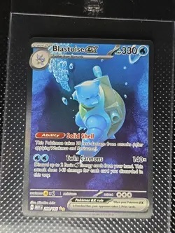 Pokemon TCG Scarlet & Violet 151 Blastoise EX Special Illustration Rare - Image 1