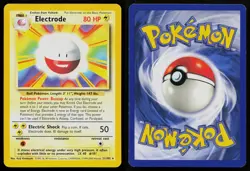 ELECTRODE 21/102 RARE BASE SET UNLIMITED POKEMON LP - Image 3