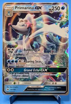 Primarina GX 42/149 Pokemon TCG 2017 Ultra Rare Holo Sun & Moon — Near Mint - Image 1