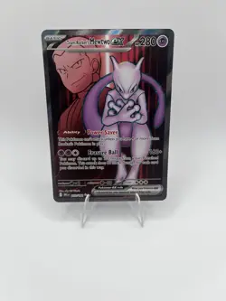 Team Rocket's Mewtwo ex 213/182 Pokemon Sv10: Destined Rivals NM - Image 1