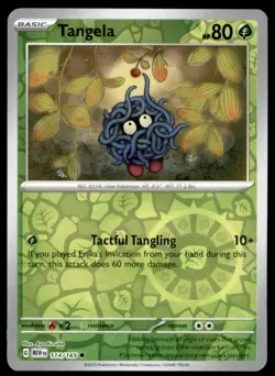 Tangela 114/165 Common 151 Pokemon Reverse Holo Near Mint - Image 1