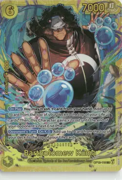 One Piece TCG Bartholomew Kuma Foil Legacy of the Master #OP12-119 NM - Image 1