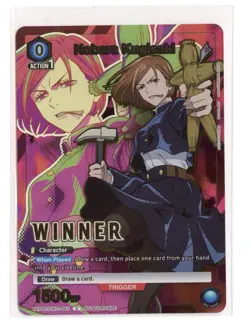 Nobara Kugisaki (Winner) Foil C Jujutsu Kaisen Union Arena Promo JJK-1-043 NM - Image 1