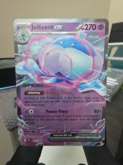 Jellicent EX 045/086 White Flare Holo English Pokemon TCG Card NM Double Rare - Image 1