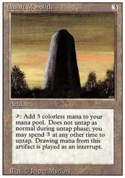 MTG English Basalt Monolith NM Normal Revised - Image 1