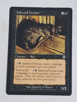MTG Infected Vermin (Odyssey/Black/U) - BGM - Image 1