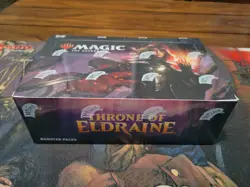 WOTC MTG Throne of Eldraine Draft Booster Box Sealed 36 packs English Rudy Alpha - Image 1