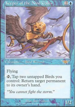 MTG English Keeper of the Nine Gales NM Normal Legions - Image 1