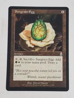 MTG Sungrass Egg (Odyssey/Artifact/U) - BGM - Image 1