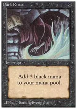 MTG English Dark Ritual Light Play Normal Unlimited - Image 1