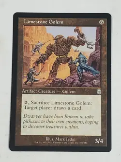 MTG Limestone Golem (Odyssey/Artifact/U) - BGM - Image 1