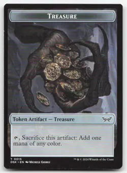 Angel // Treasure Double-Sided Token 2-15 DSC MTG Magic NM - Image 2