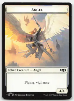 Angel // Spirit Double-Sided Token 2-6 TDC Commander: Tarkir: Dragonstorm MTG NM - Image 1