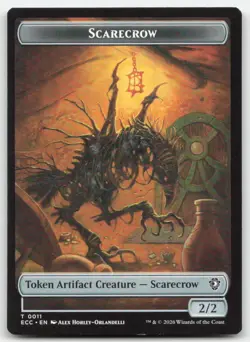 Snake // Scarecrow Double-Sided Token 8-11 ECC Commander: Lorwyn Eclipsed MTG NM - Image 2