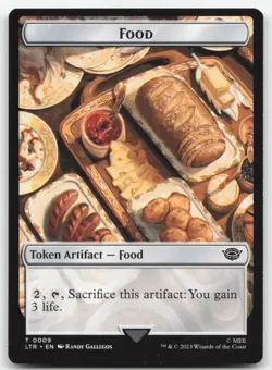 Food // Treefolk Double-sided Token 9-13 LTC MTG Magic NM - Image 1