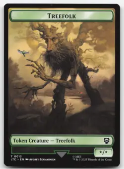 Food // Treefolk Double-sided Token 9-13 LTC MTG Magic NM - Image 2