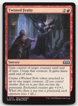 Twisted Fealty 154 WOE Wilds of Eldraine MTG Magic NM - Image 1