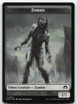 Plant // Zombie Double-sided Token 26-21 MH3 Commander: Modern Horizons 3 MTG NM - Image 2