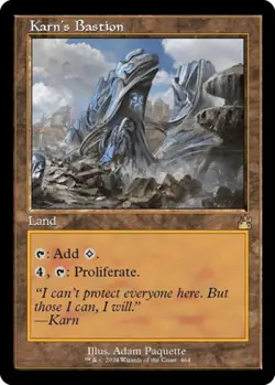 MTG English Karn's Bastion (Retro Frame) NM Normal Ravnica Remastered - Image 1