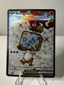 Pokemon TCG Eiscue ex Sv03: Obsidian Flames 210/197 Holo Ultra Rare M/NM - Image 1