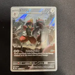 Bisharp 143/086 Pokemon TCG SV Black Bolt Illustration Rare Holo Card - Image 1