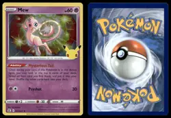 MEW 011/025 HOLO R CELEBRATIONS POKEMON NM/M - Image 3