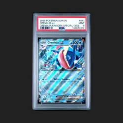 2025 Pokemon Greninja EX #041 STELLAR CROWN STAMP PSA 9 - Image 1