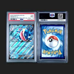 2025 Pokemon Greninja EX #041 STELLAR CROWN STAMP PSA 9 - Image 3