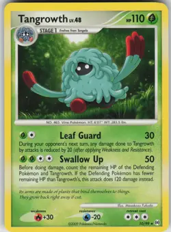 Pokemon TCG Tangrowth Holo Rare Arceus 10/99 - Image 1