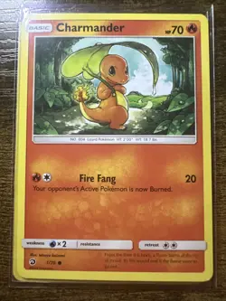Charmander 1/70, Dragon Majesty, Common, 2018 Pokemon TCG, NM - Image 1