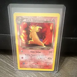 Pokemon TCG Neo Destiny Dark Typhlosion 10/105 Holo Rare 80 HP Unlimited English - Image 1