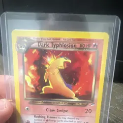 Pokemon TCG Neo Destiny Dark Typhlosion 10/105 Holo Rare 80 HP Unlimited English - Image 2