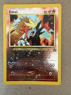 Entei Black Star Holo Promo 34 Pokemon - Image 1