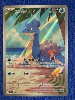 Pokemon TCG: Misty's Lapras IR Illustration Rare SV10: Destined Rivals 194/182 - Image 4