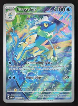 Frogadier Shiny Rare Holo CRI 089/086 NM Pokemon TCG - Image 1