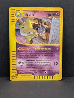 Hypno H12/H32 Aquapolis Holo Ultra Rare Pokemon TCG Nintendo e-reader HP - Image 1
